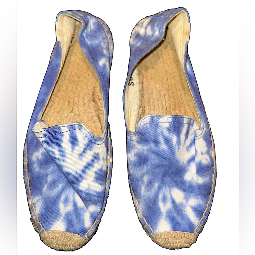 soludos blue tie dye shoes womens size 6 espadrilles